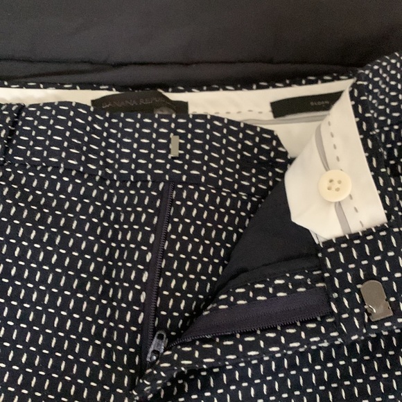 White dotted black semi formal pants - Picture 4 of 8